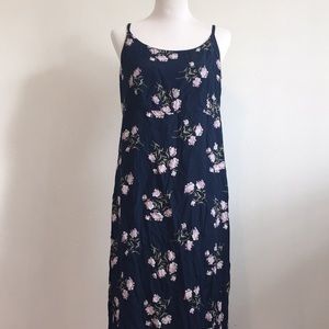 Gap floral navy maxi dress